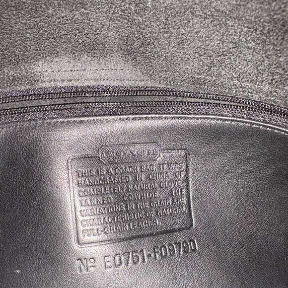 Authentic COACH 09790 City Bag Black Leather Adjustable Strap (No Hangtag ) - Picture 11 of 11